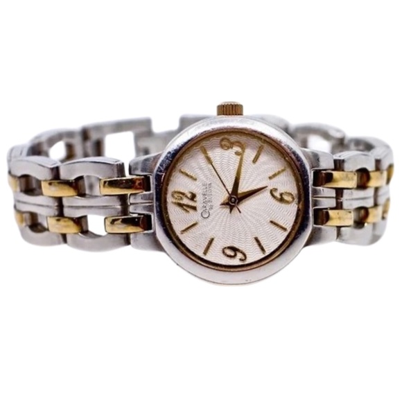 BULOVA~45L000~LADIES' STAINLESS STEEL & GOLD TWO TONE CLASSIC WATCH - Picture 1 of 6
